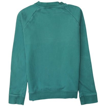 Adidas Women Green Crew Neck Long Sleeve Pullover Sweatshirt UK 8