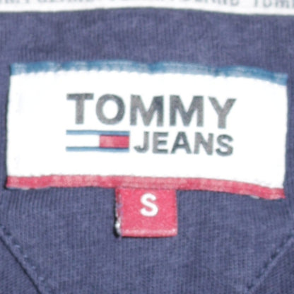 Tommy Jeans Men's Navy Blue Small Crew Neck Cotton T-Shirt