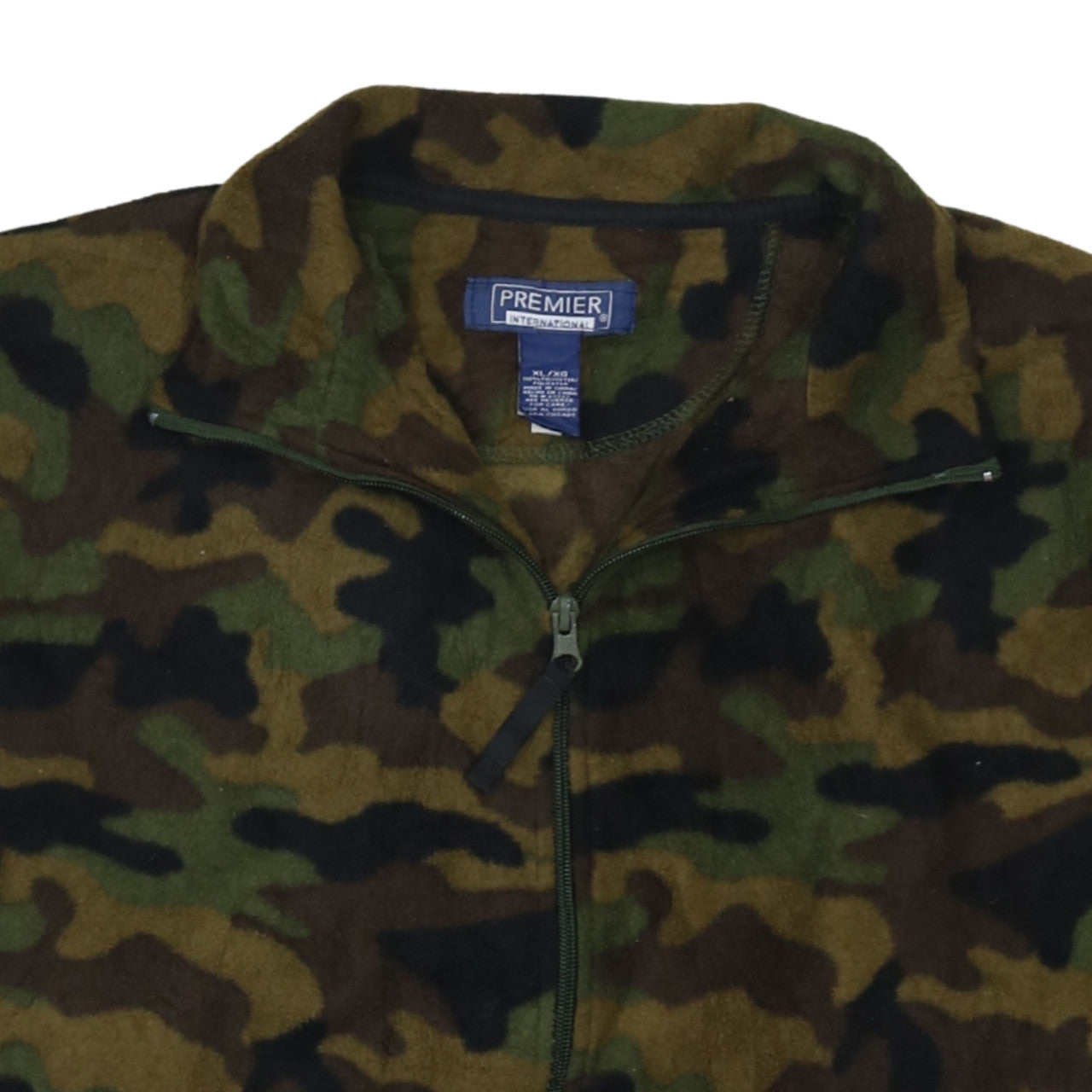 Premier International Men's Camouflage Fleece Zip Jacket XL