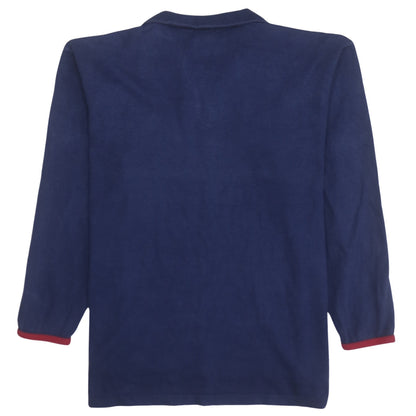 Adidas Men's Blue 1/2 Zip Fleece Sweatshirt Size M