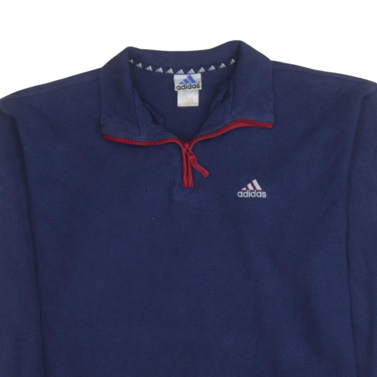 Adidas Men's Blue 1/2 Zip Fleece Sweatshirt Size M