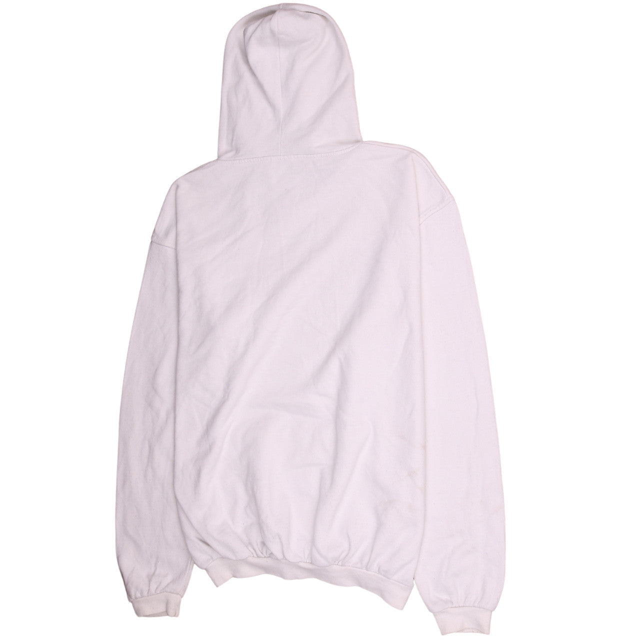 I Love Barcelona White Pullover Hoodie Men 2XL Graphic Print Fleece
