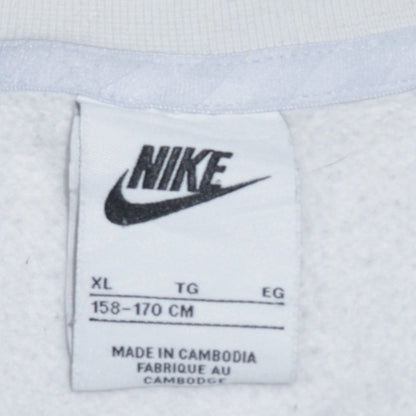 Nike Boys White Yellow Air Logo Crew Neck Sweatshirt XL 158-170cm