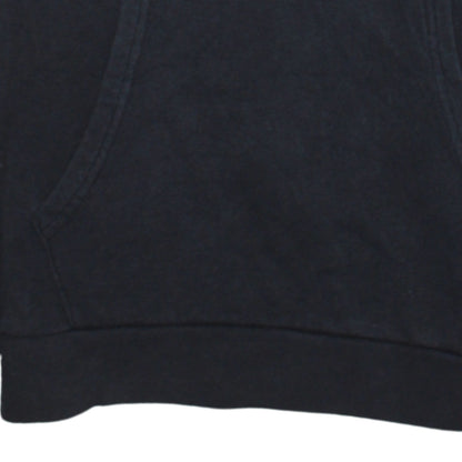 Champion Black 2XL Teens Hoodie Pullover Cotton Blend Logo Sleeve Print