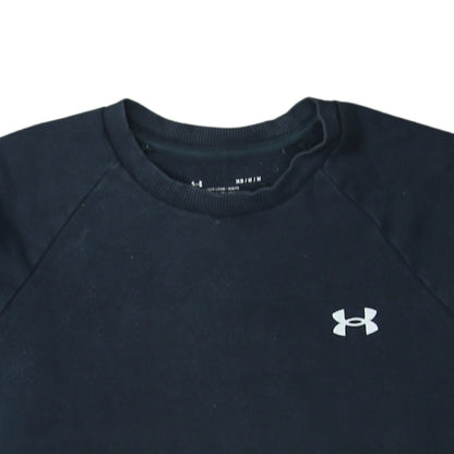 Under Armour Mens Black M Pullover Crew Neck Fleece Sweatshirt