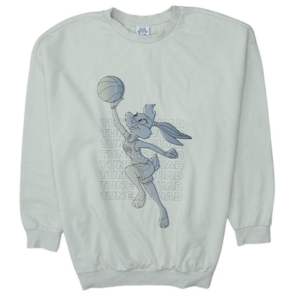 Space Jam A New Legacy Women's Beige Sweatshirt Size 8-10 Crew Neck