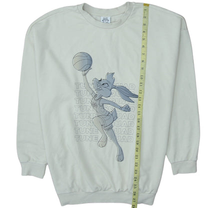 Space Jam A New Legacy Women's Beige Sweatshirt Size 8-10 Crew Neck