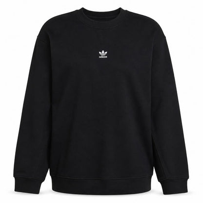 Adidas Women Black Size 10 Crew Neck Pullover Sweatshirt