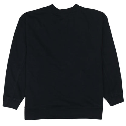 Adidas Women Black Size 10 Crew Neck Pullover Sweatshirt