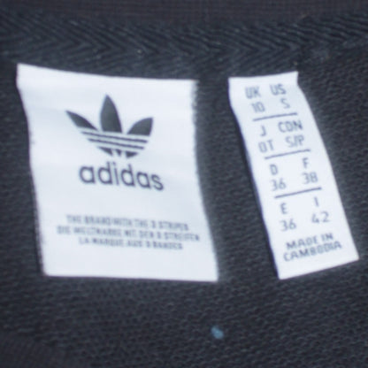 Adidas Women Black Size 10 Crew Neck Pullover Sweatshirt