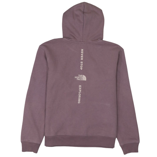 The North Face Girls Purple XL Pullover Hoodie with Logo Print