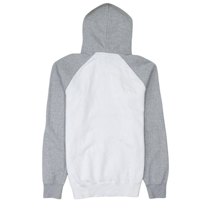 Champion Men's Grey White Pullover Hoodie Medium Logo Sports Cotton