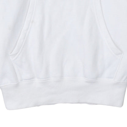 Champion Men's Grey White Pullover Hoodie Medium Logo Sports Cotton