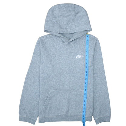 Nike Boys Grey XL Pullover Hoodie - Standard Fit Fleece Sweatshirt