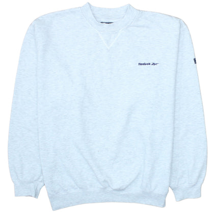 Reebok Men's Grey L Pullover Crew Neck Sweatshirt
