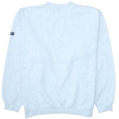 Reebok Men's Grey L Pullover Crew Neck Sweatshirt