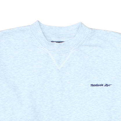 Reebok Men's Grey L Pullover Crew Neck Sweatshirt
