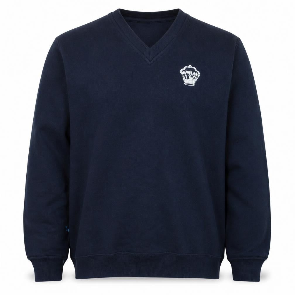 Russell Men's Blue V-Neck Pullover Sweatshirt Size S