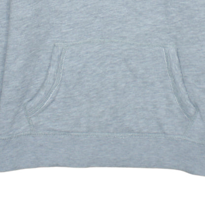 Hollister Men’s Grey Pullover Hoodie L Logo Embroidered Classic Style