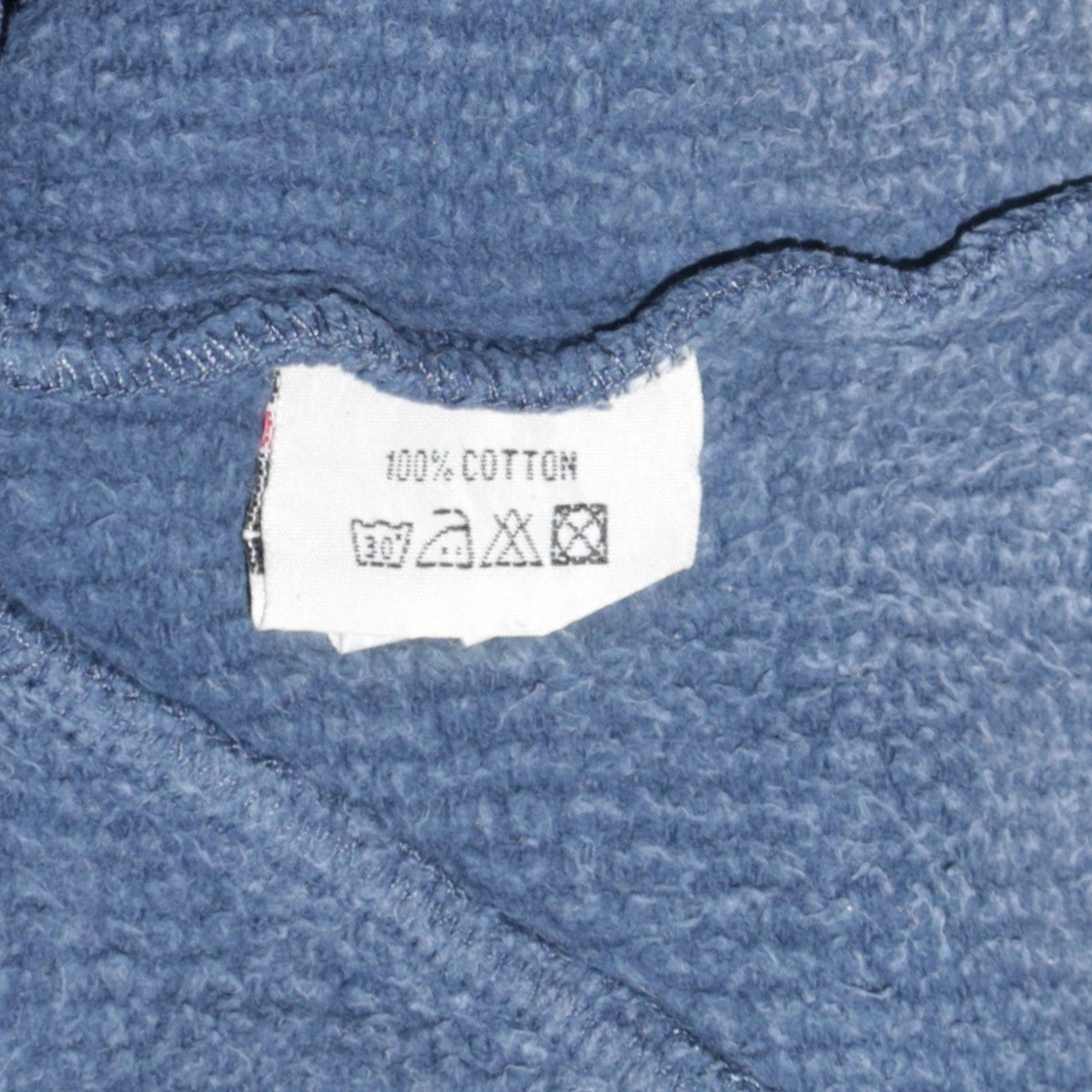 Weird Fish Men's Blue Cotton Full Zip Fleece Sweatshirt M