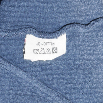 Weird Fish Men's Blue Cotton Full Zip Fleece Sweatshirt M