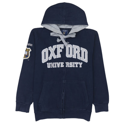 Oxford University Men's Blue Full Zip Hoodie Size S