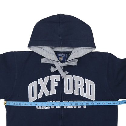 Oxford University Men's Blue Full Zip Hoodie Size S