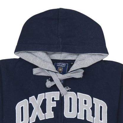 Oxford University Men's Blue Full Zip Hoodie Size S