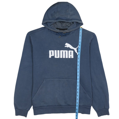 Puma Mens Blue XL Pullover Hoodie Sweatshirt Logo Sportswear