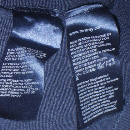 Tommy Jeans Men's Blue XL Pullover Hoodie with Logo Detail