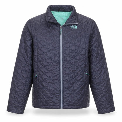 The North Face Unisex Blue Quilted Full Zip Jacket M