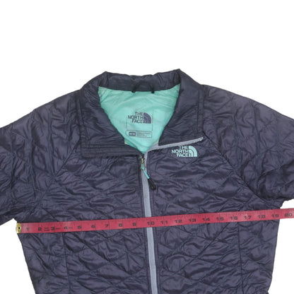 The North Face Unisex Blue Quilted Full Zip Jacket M