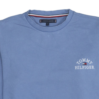 Tommy Hilfiger Men's Blue Crew Neck Cotton Sweatshirt S Regular