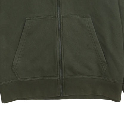 Nike Men's Green Full Zip Hoodie L Regular Fit Fleece Sweatshirt