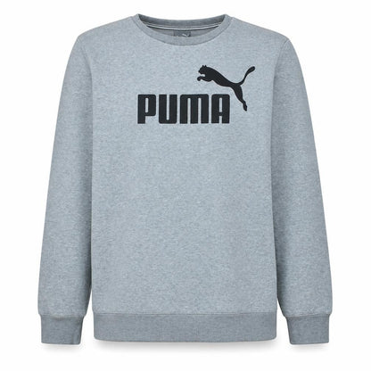 Puma Men’s Grey XL Crew Neck Pullover Sweatshirt Logo Print