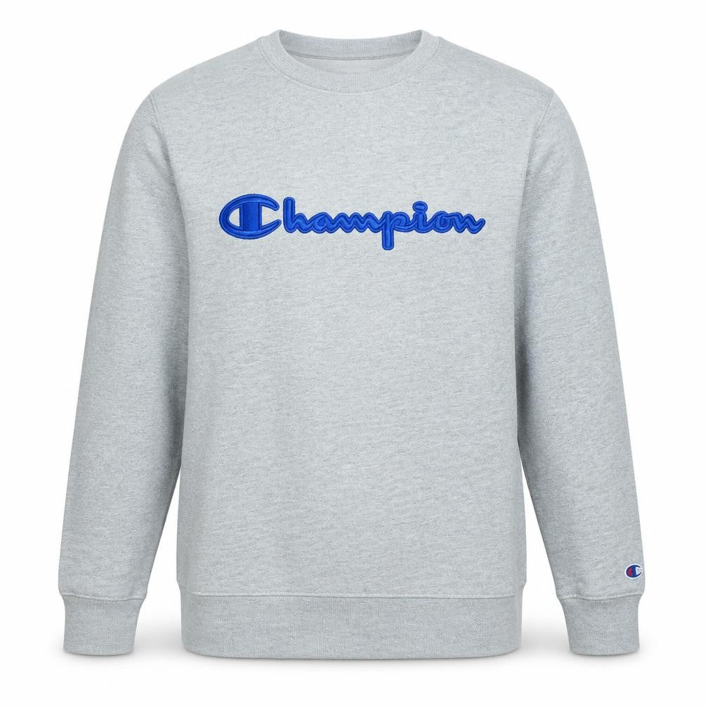 Champion Men's Grey XL Pullover Crew Neck Sweatshirt
