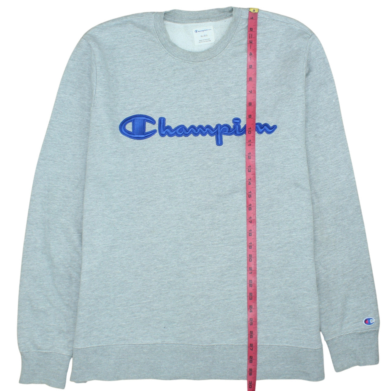 Champion Men's Grey XL Pullover Crew Neck Sweatshirt