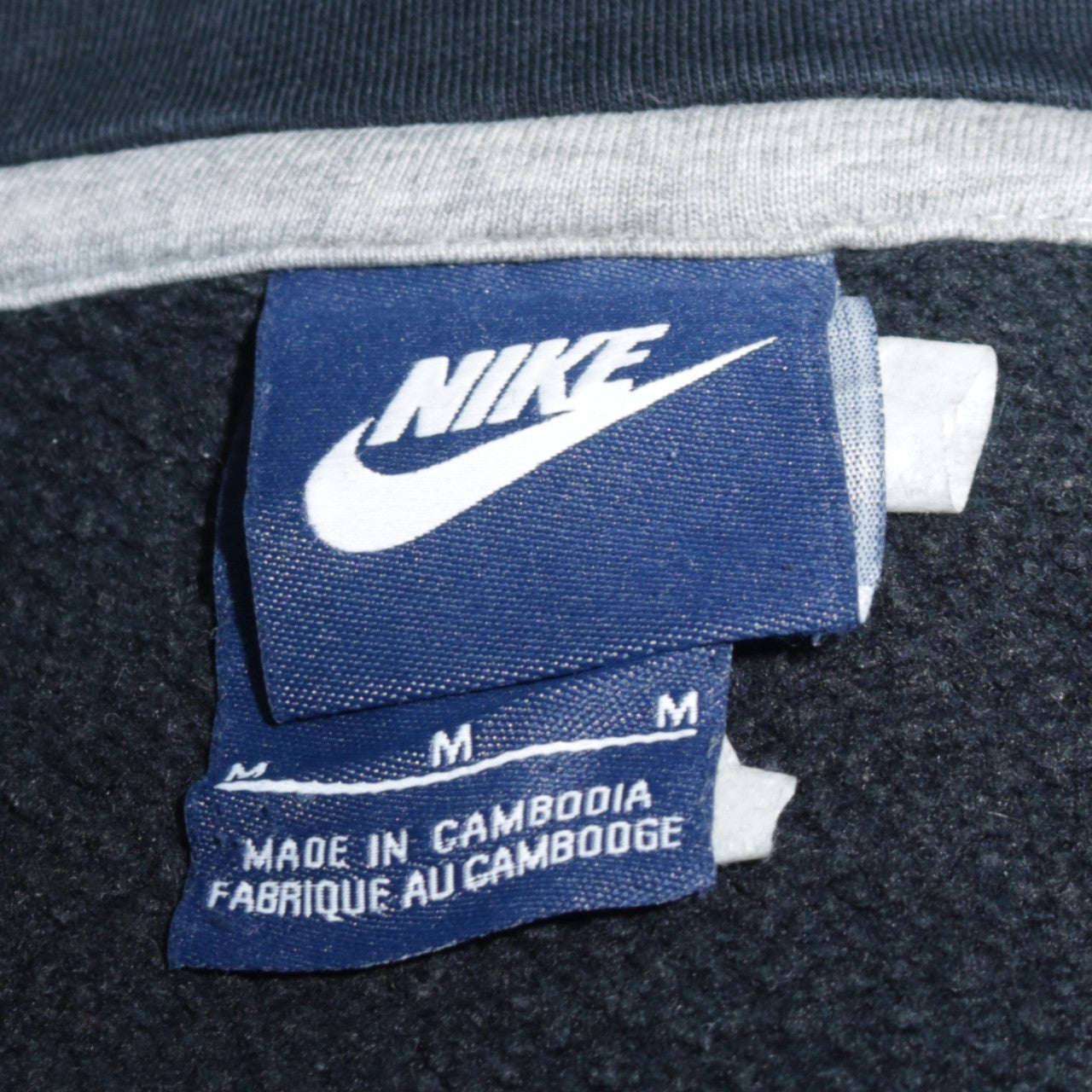 Nike Men's Black Full Zip Graphic Hoodie Size M