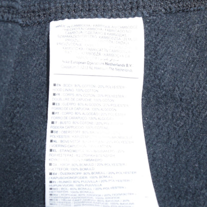 Nike Men's Black Full Zip Graphic Hoodie Size M