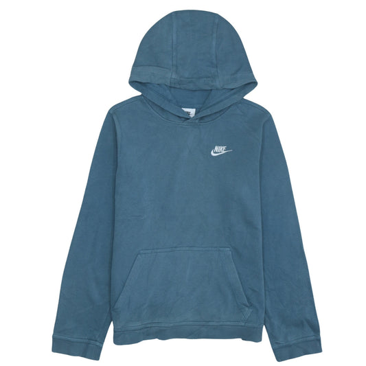 Nike Boys Blue Pullover Hoodie XL 158-170cm Casual Cotton Sweatshirt