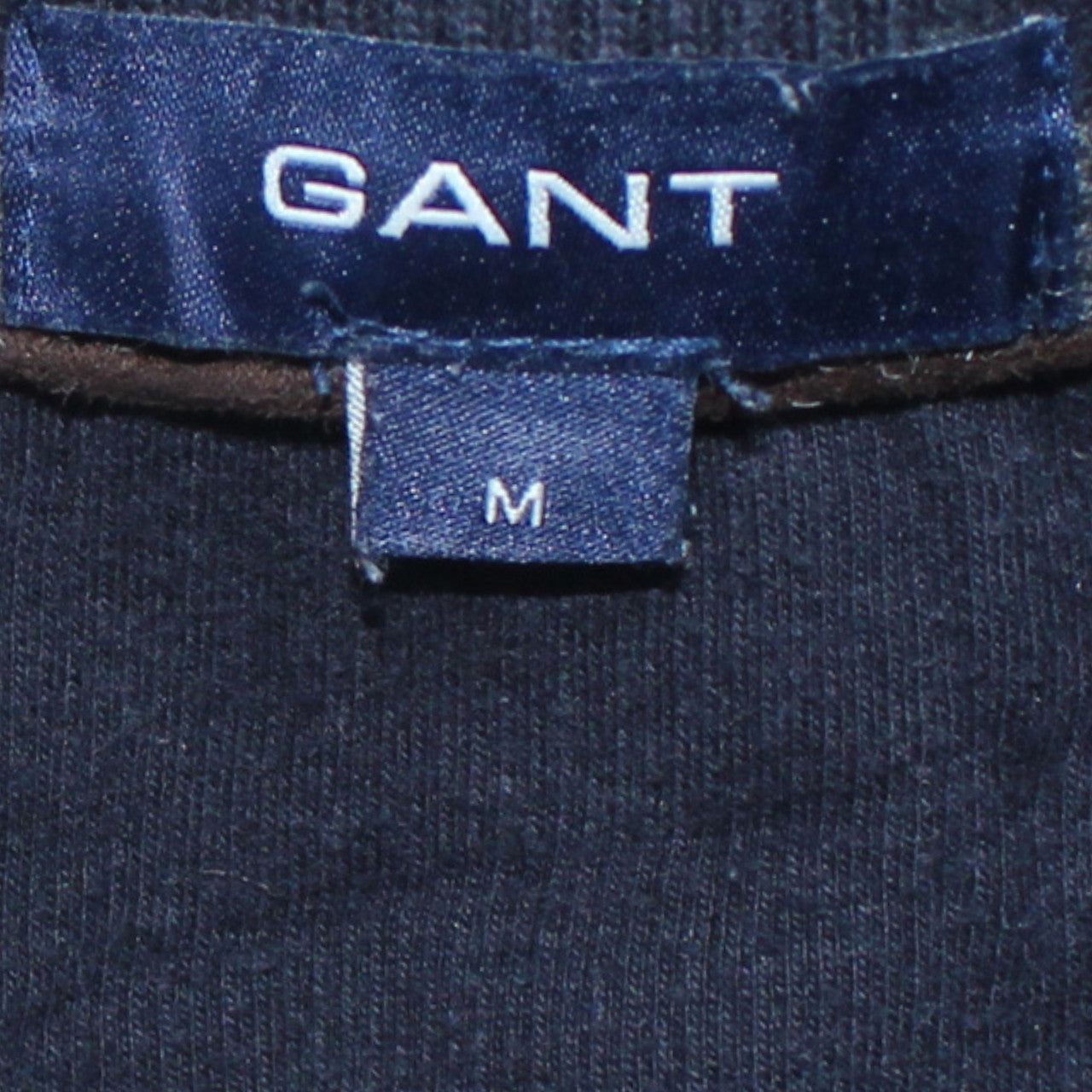 GANT Men’s Blue 1/4 Zip High Neck Cotton Sweatshirt Size M