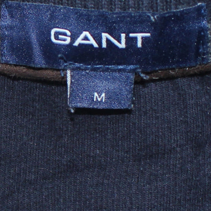 GANT Men’s Blue 1/4 Zip High Neck Cotton Sweatshirt Size M