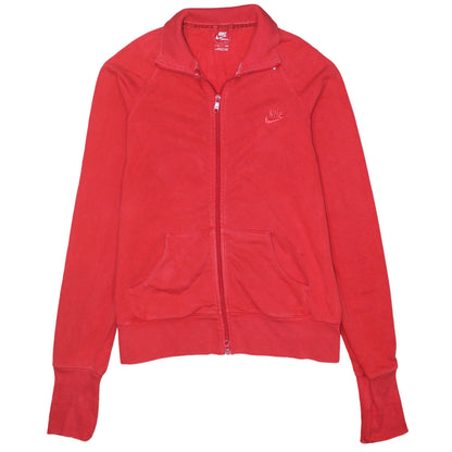 Nike Women's Red Track Jacket Size 18 Full Zip Sportswear