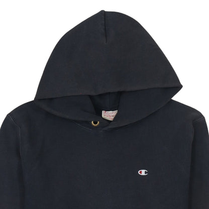 Champion Mens Black Reverse Weave Pullover Hoodie Large Cotton