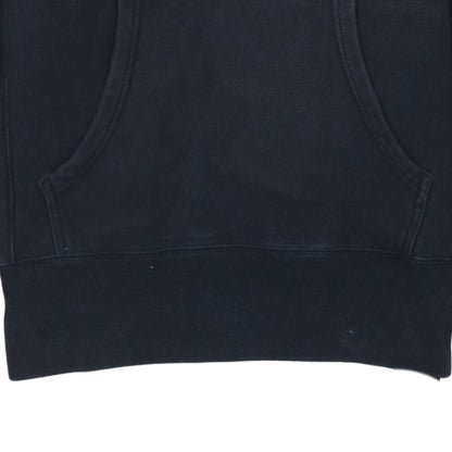 Champion Mens Black Reverse Weave Pullover Hoodie Large Cotton