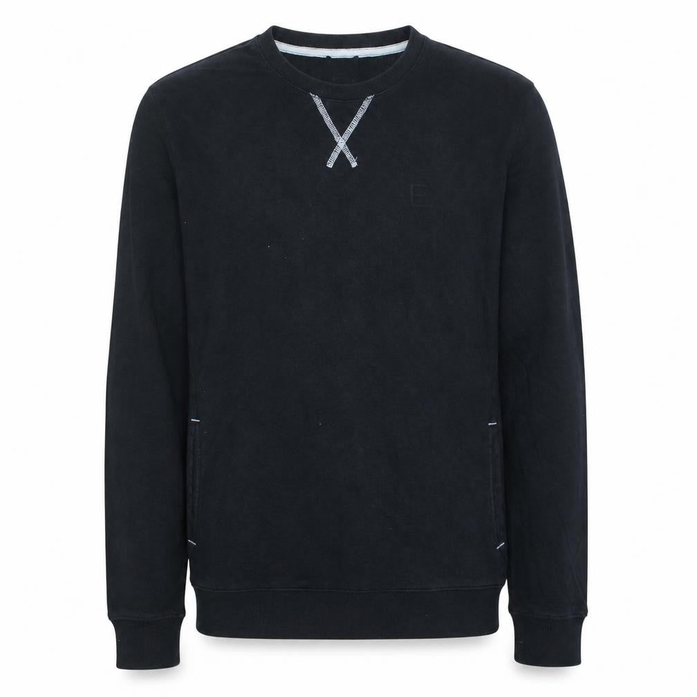 Emporio Armani EA7 Men's Black Cotton Pullover Sweatshirt L