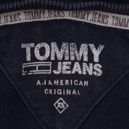 Tommy Jeans Men's Blue XS Pullover Hoodie with Logo Print