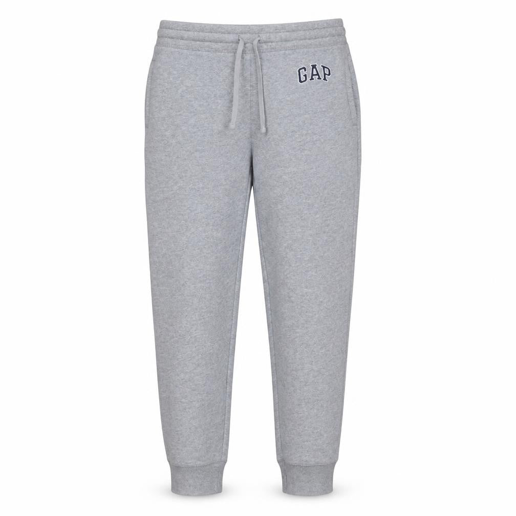 Gap Women Grey Fleece Jogger Sweatpants M Elastic Waist Comfort Fit