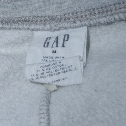 GAP Women Grey Fleece Jogger Sweatpants M Elastic Waist Comfort Fit