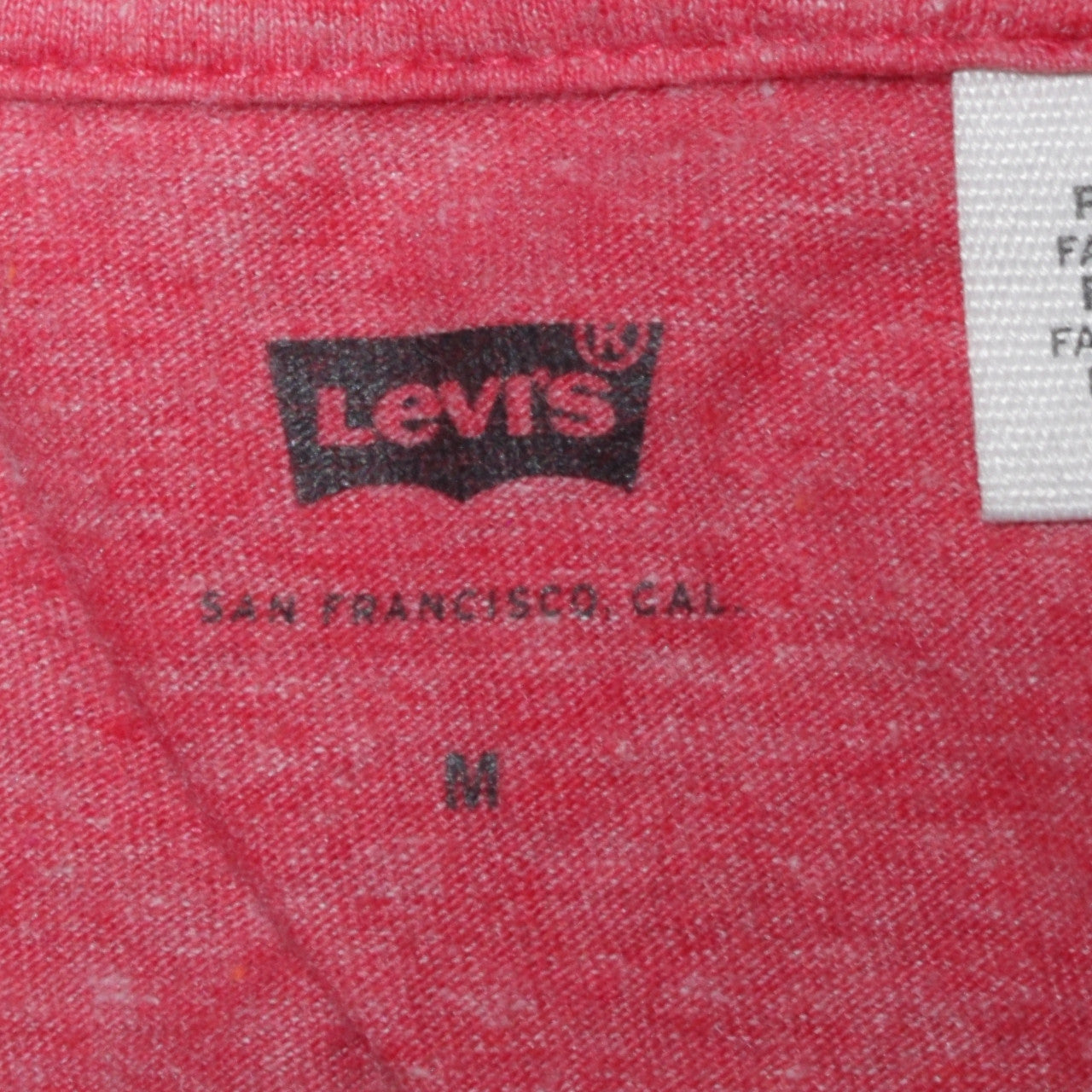 Levi's Men's Red Logo Graphic Crew Neck Cotton Blend T-Shirt Size M